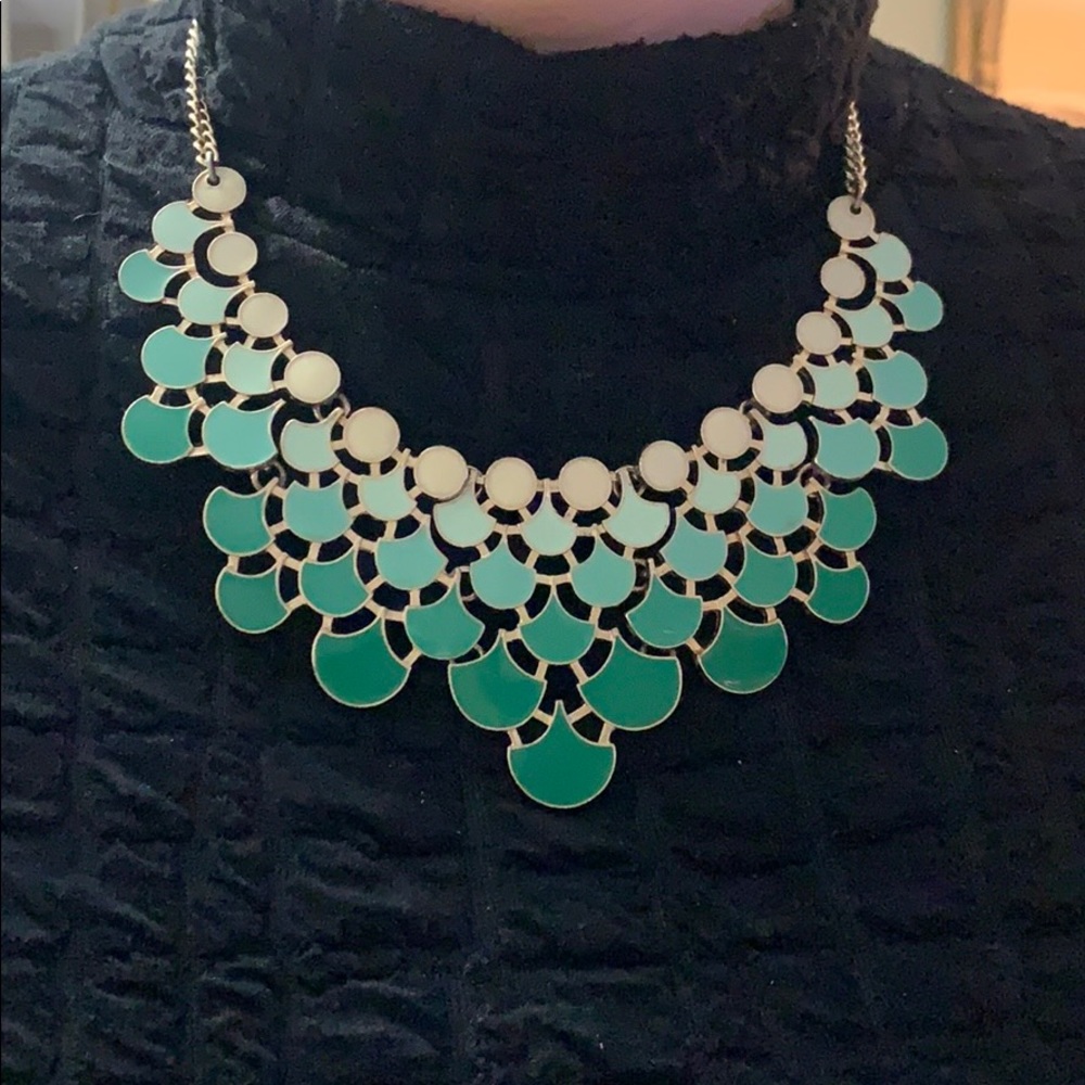 Green ombré necklace
